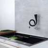 Black Sink Wall Mounted Cold Water Brass Single Hole Kitchen Taps