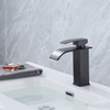 Modern Matte Black Waterfall Bathroom Sink Faucet