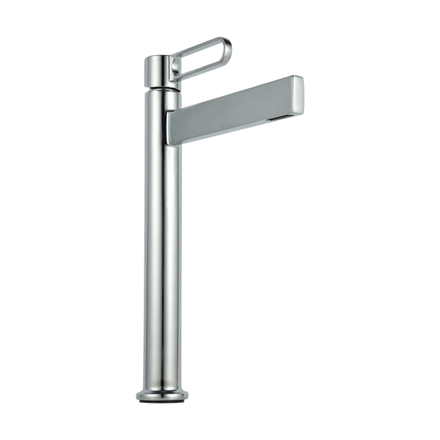Lever Vessel Polished Chrome Bathroom Faucet