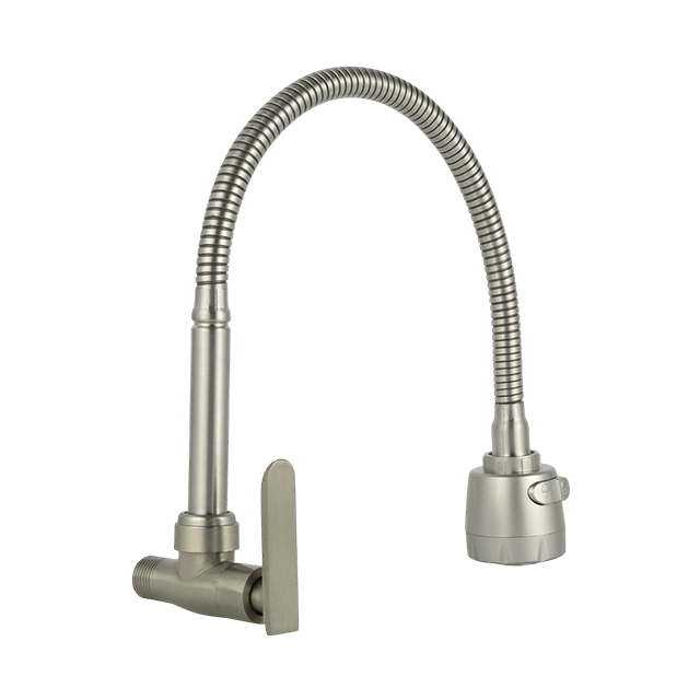 Modern Wall Mounted Flexible Kitchen Sink Faucet