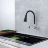 Black Sink Wall Mounted Cold Water Brass Single Hole Kitchen Taps