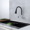 Black Sink Wall Mounted Cold Water Brass Single Hole Kitchen Taps
