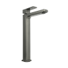 Matte Black Tall Single-Hole Bathroom Faucet
